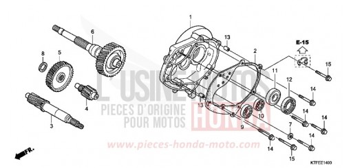 BOITE DE VITESSES SH125C de 2012